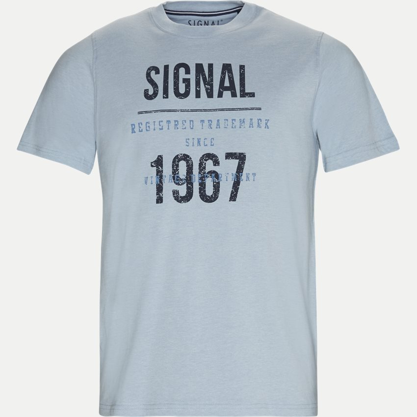 Signal T-shirts SHANE L.BLÅ MELANGE